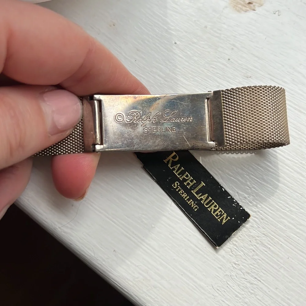 Ralph Lauren deco bracelet with original tags needs polishing - Picture 3 of 5